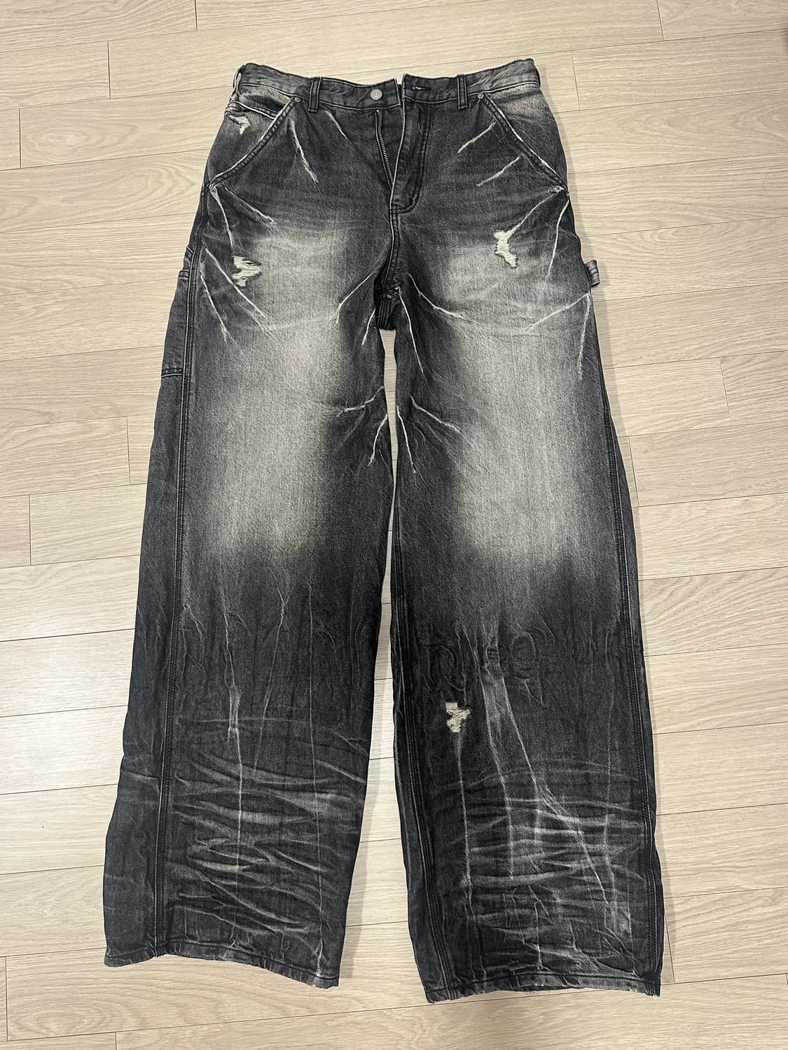 에모스탠스클럽 재패니즈 와이드 배기진 상품이미지2