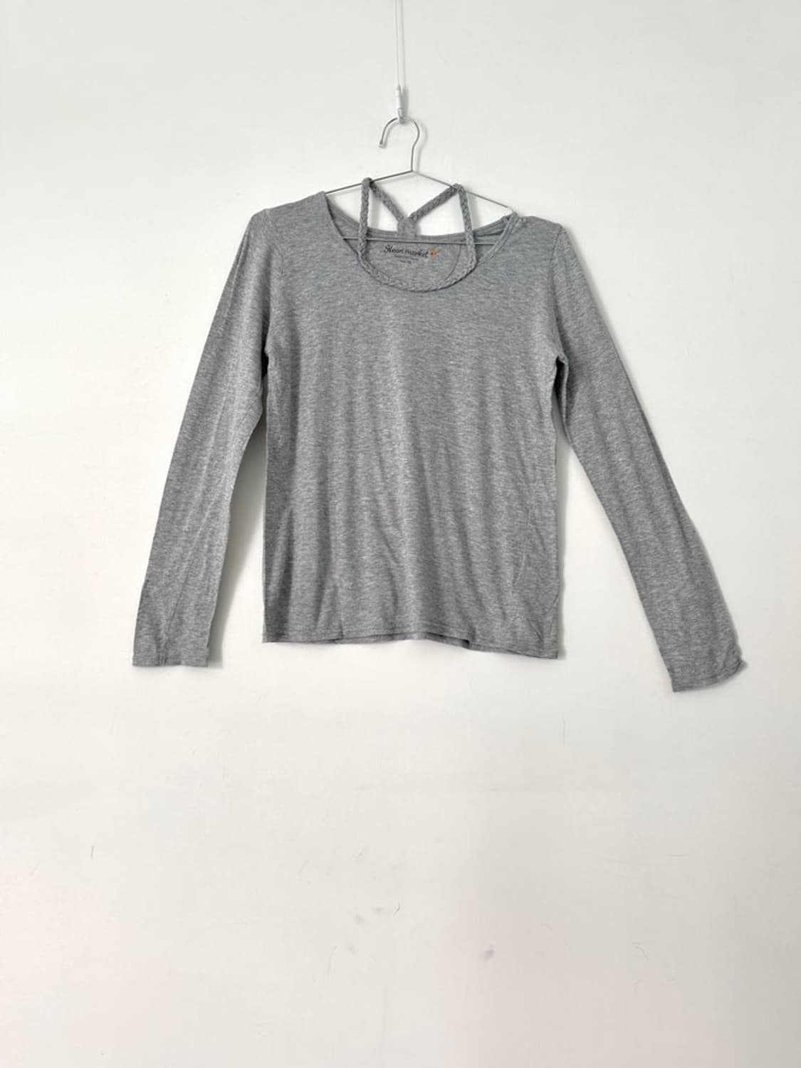 Chic twist basic top / grey 상품이미지3