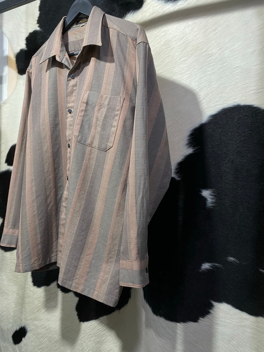 Mind luck 스트라이프 오버핏 셔츠 상품이미지4