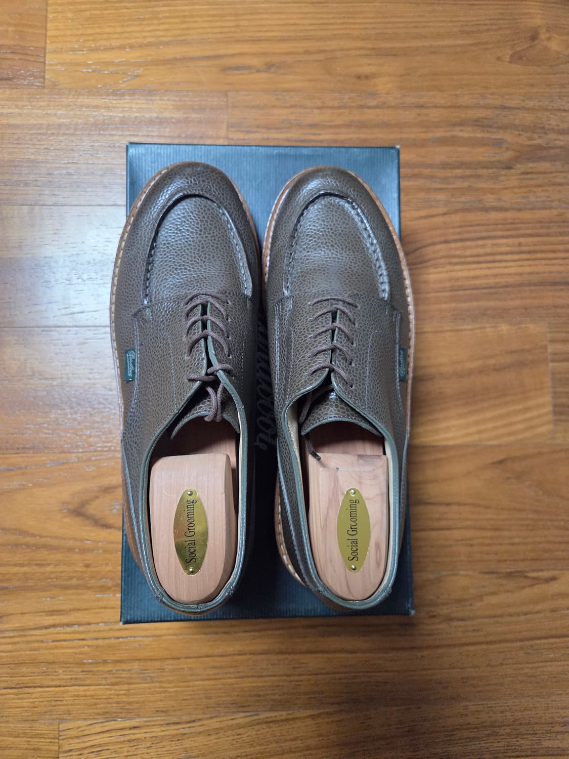 파라부트 샴보드 카키브라운 그래인레더 상품이미지4