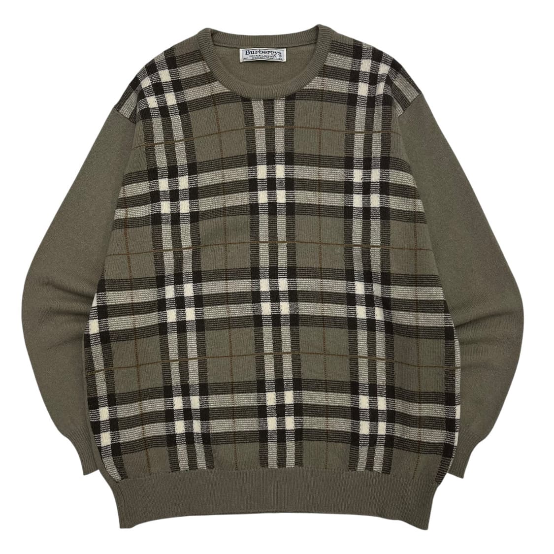 버버리 클래식 체크 베이지 니트 44 상품이미지2