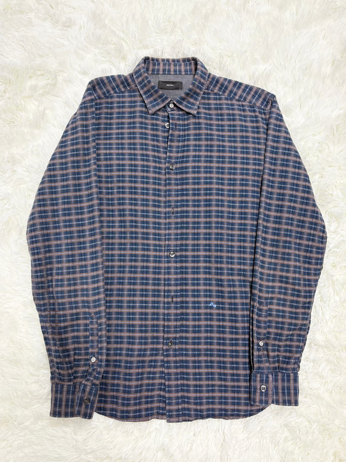 디젤 스몰로고 체크 셔츠 상품이미지2