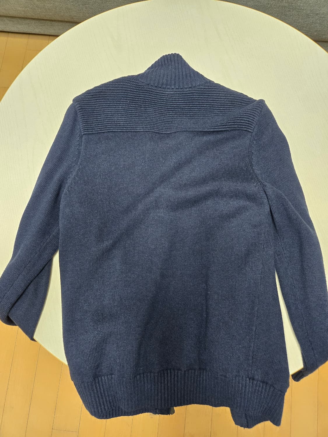 타미힐피거 남성 니트 집업 가디건 M 네이비 상품이미지5