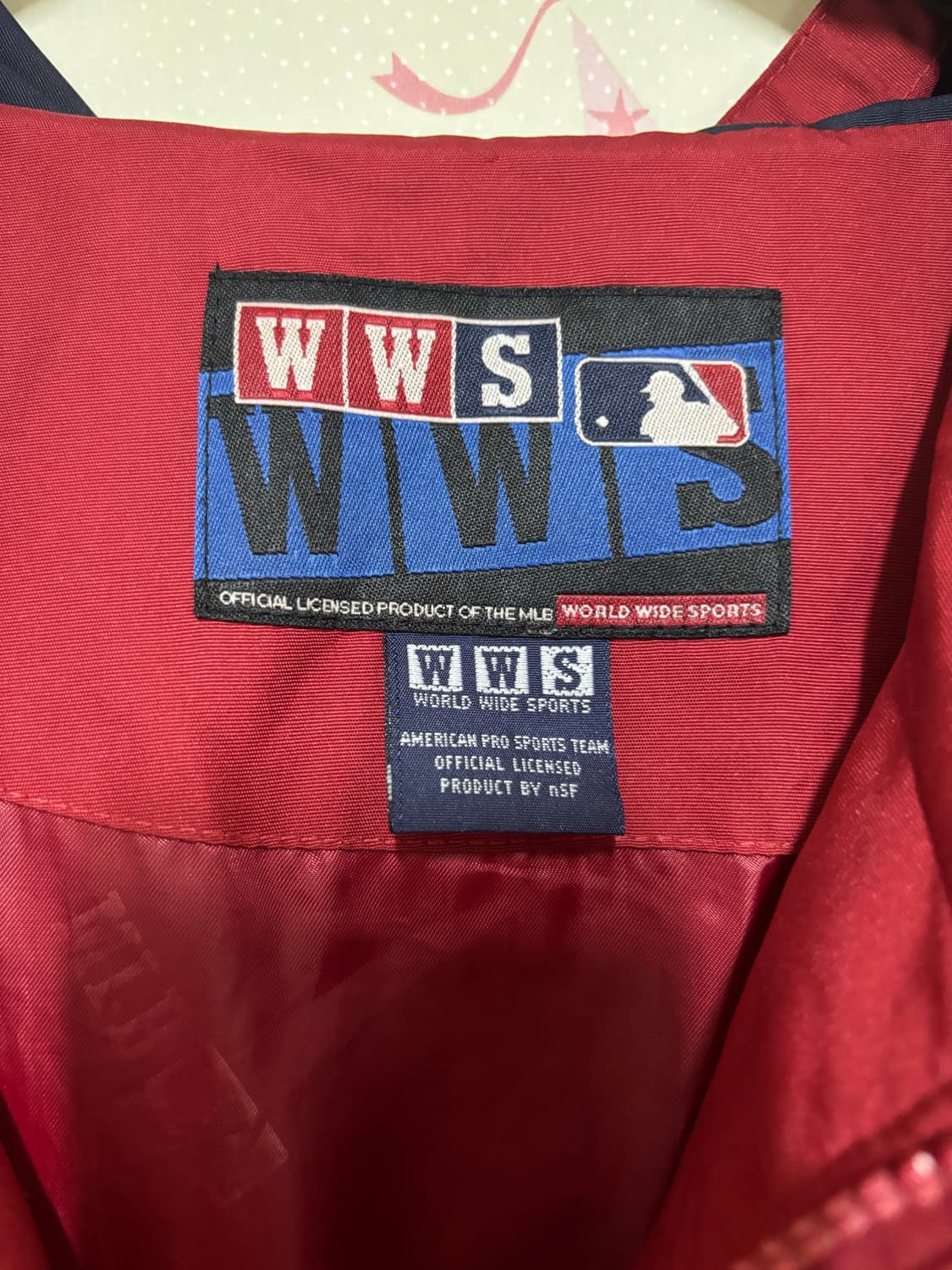 90s WWS MLB 바람막이 후드 자켓 상품이미지4