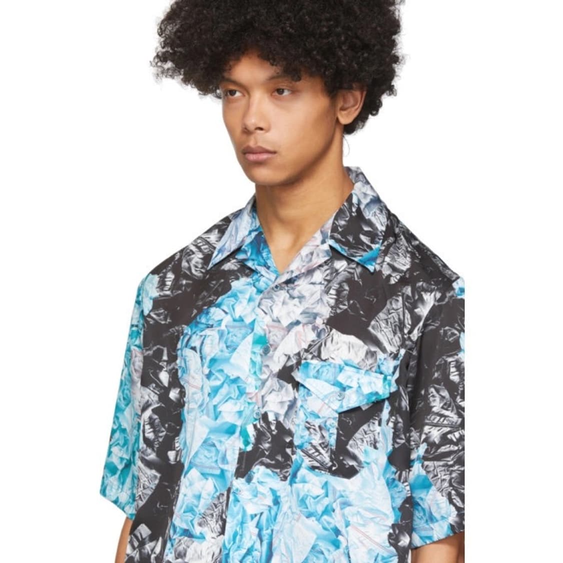 [L] 강혁 멀티컬러 카모 에어백 반팔 셔츠 상품이미지3