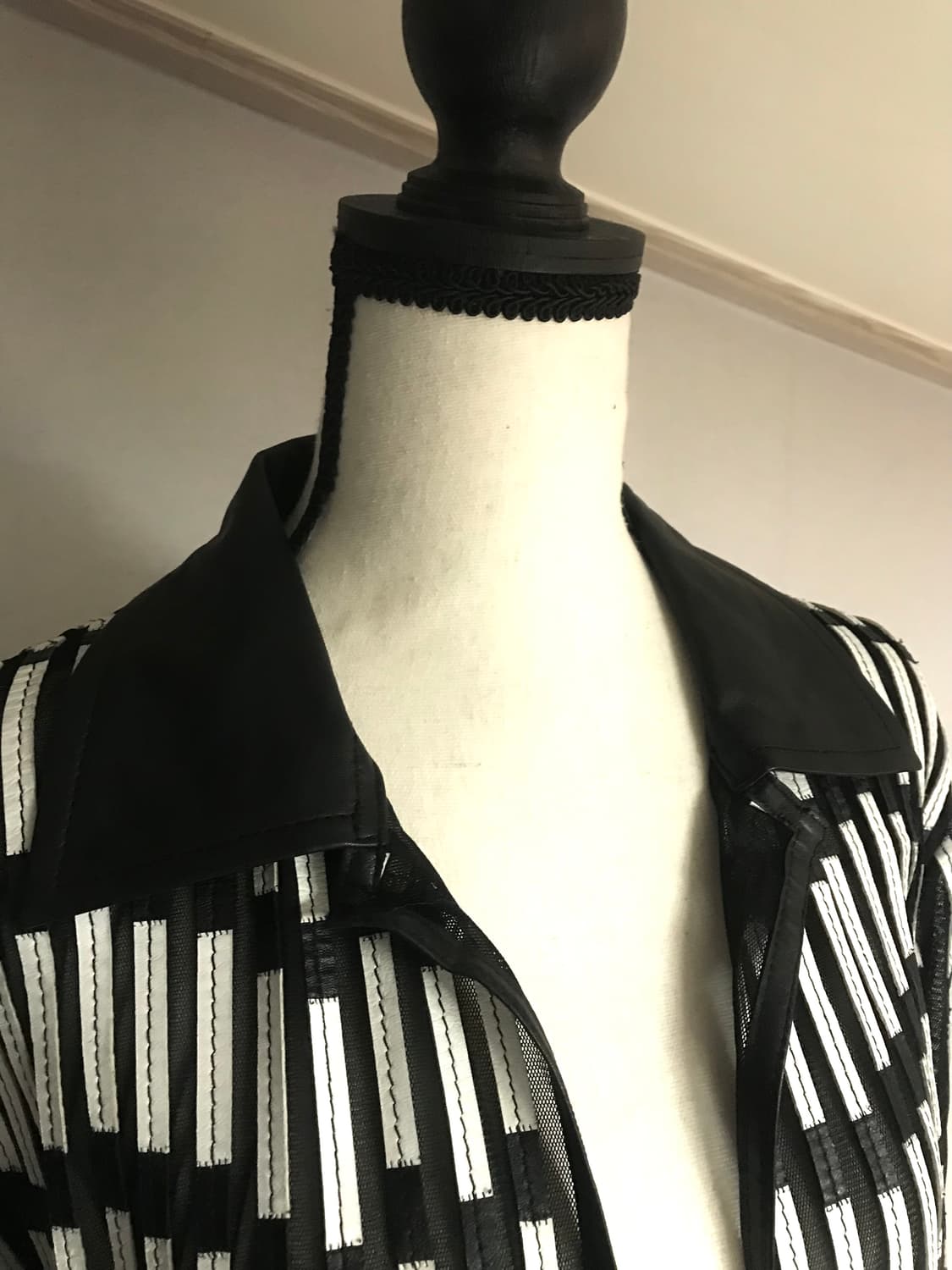 Pleated Mesh Shirt Cardigan 상품이미지3