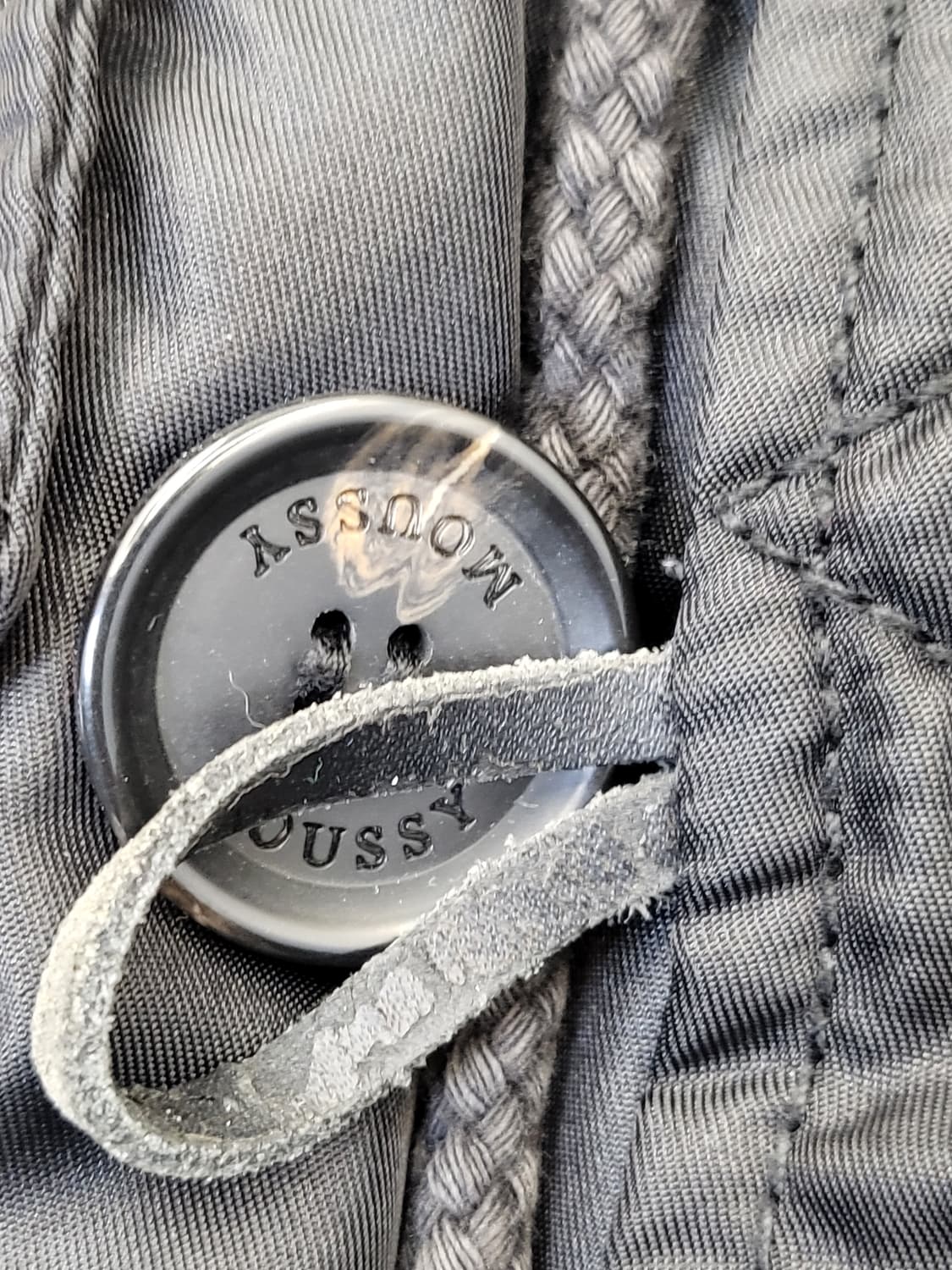 moussy 후드 퍼 안감 패딩 점퍼 블랙 s 상품이미지2