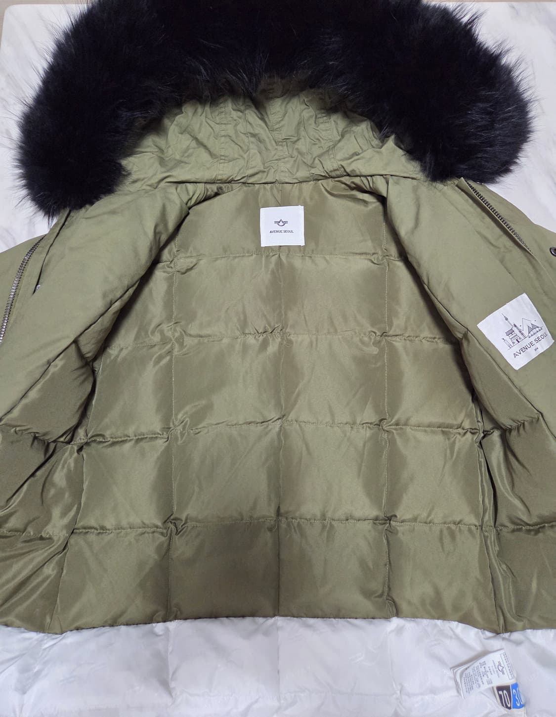 에비뉴서울 라쿤퍼 다운 야상 상품이미지6