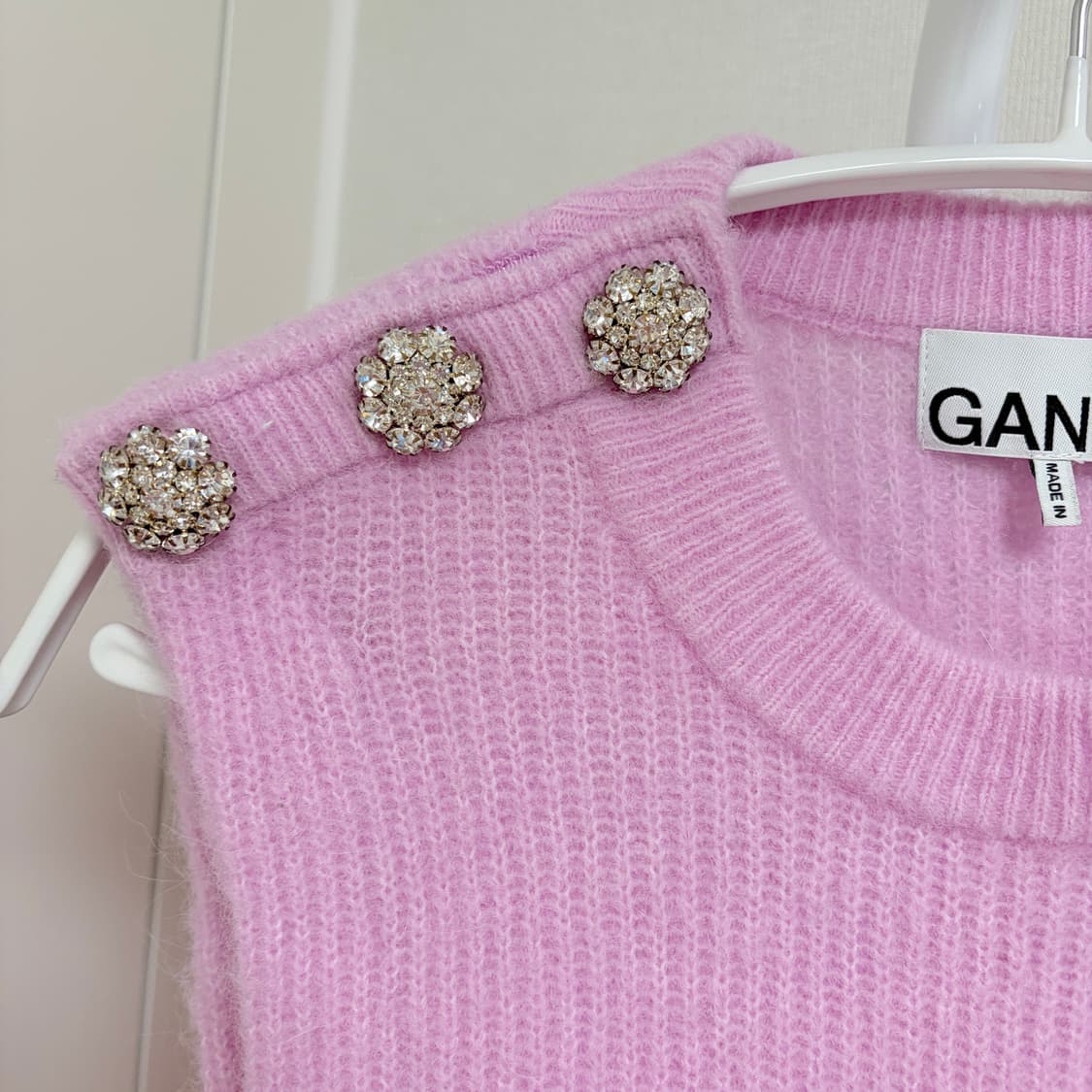 가니 GANNI 알파카 크리스탈 베스트 니트 상품이미지3