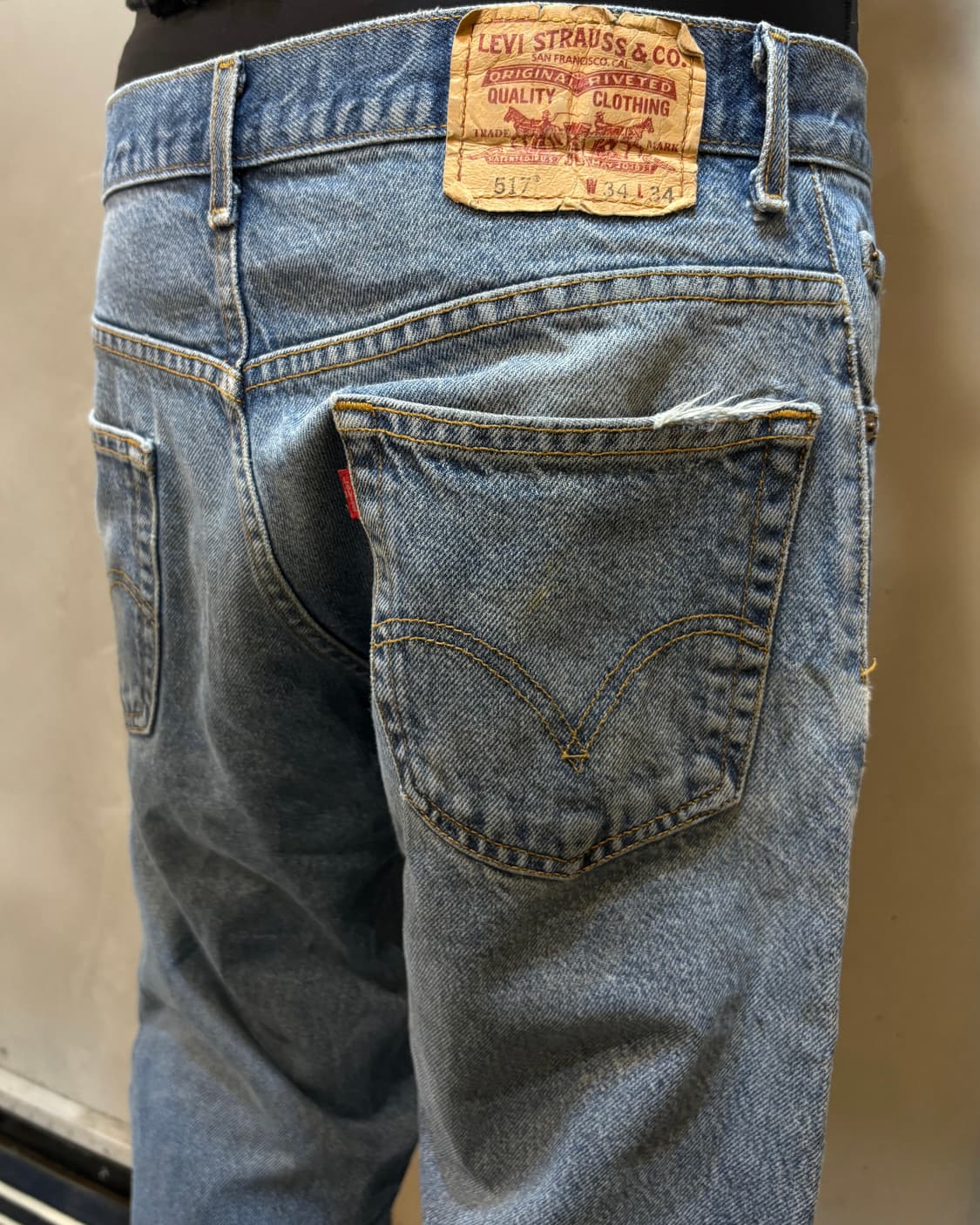 00s LEVIS 517 denim boots cut pants 상품이미지3