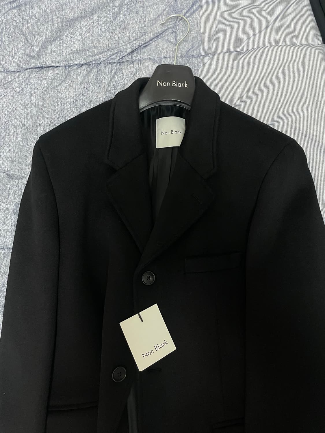 넌블랭크 캐시미어 블렌드 3버튼 체스터필드 코트 상품이미지2