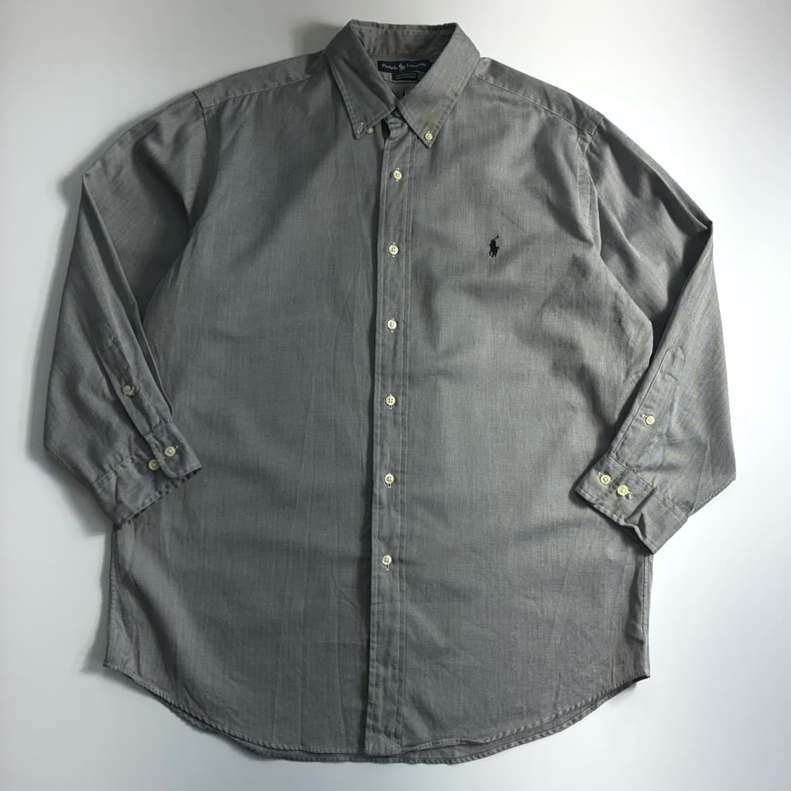 Polo  폴로 랄프로렌 자수 코튼 그레이 솔리드 셔츠  상품이미지1