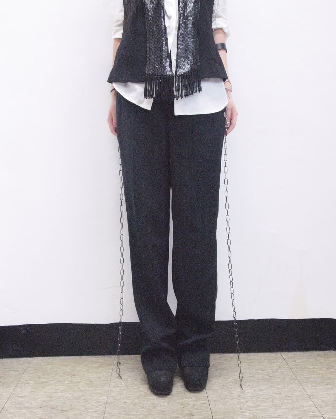 rare* 비켐버그 아카이브 사이드체인 트라우져 상품이미지1