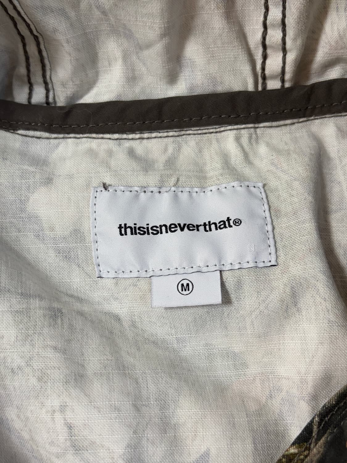 디스이즈네버댓 카모 아노락 m 상품이미지6