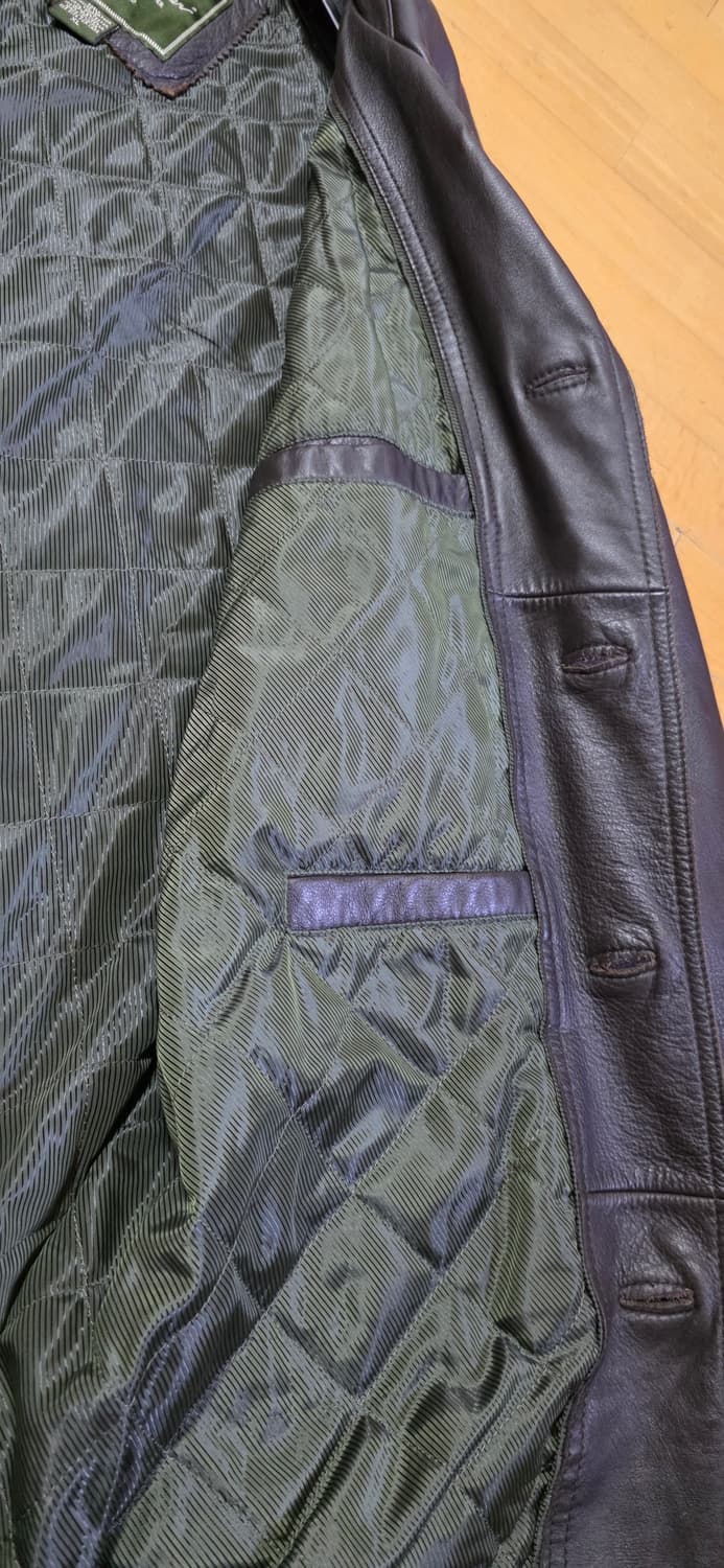 에디바우어 레더카코트 다크브라운 xl 상품이미지5