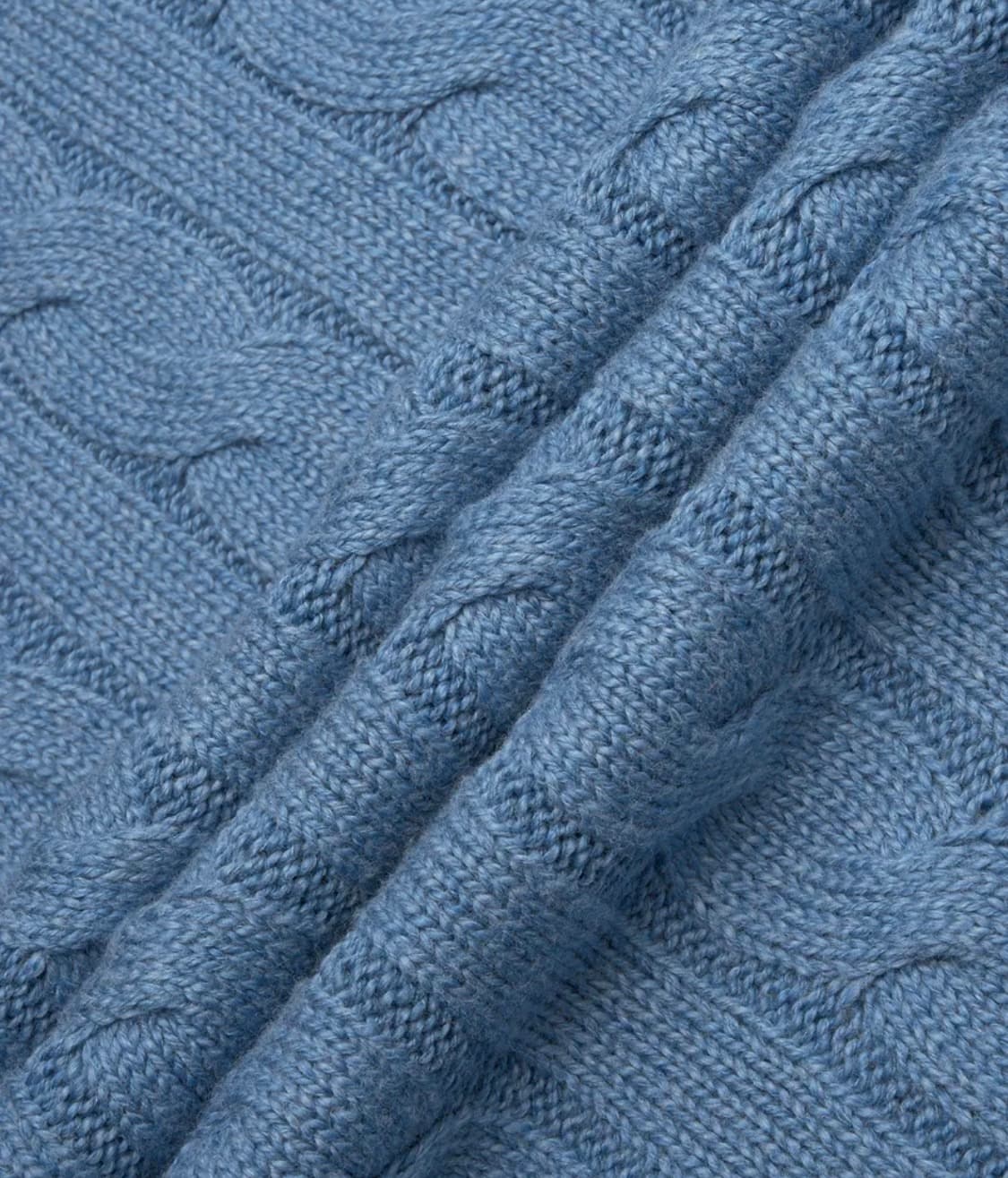 [L] 폴로 랄프로렌 케이블 니트 코튼 스웨터 블루 상품이미지4