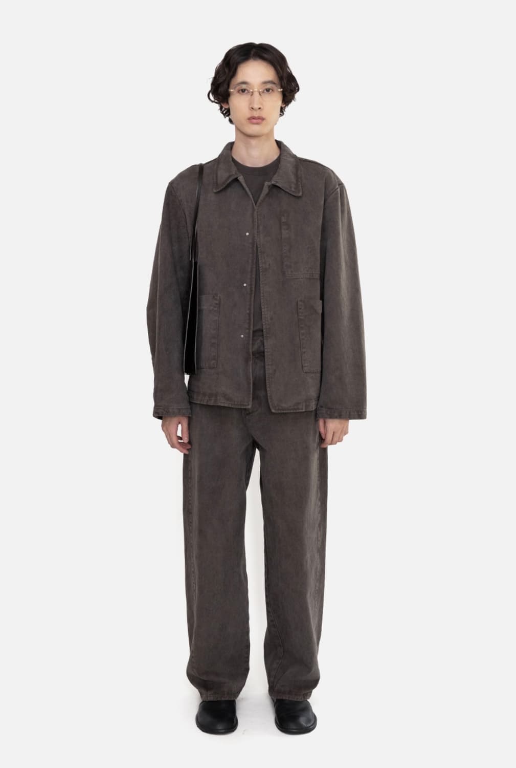 아모멘토 가먼트 다잉 데님 커브드 팬츠 상품이미지2