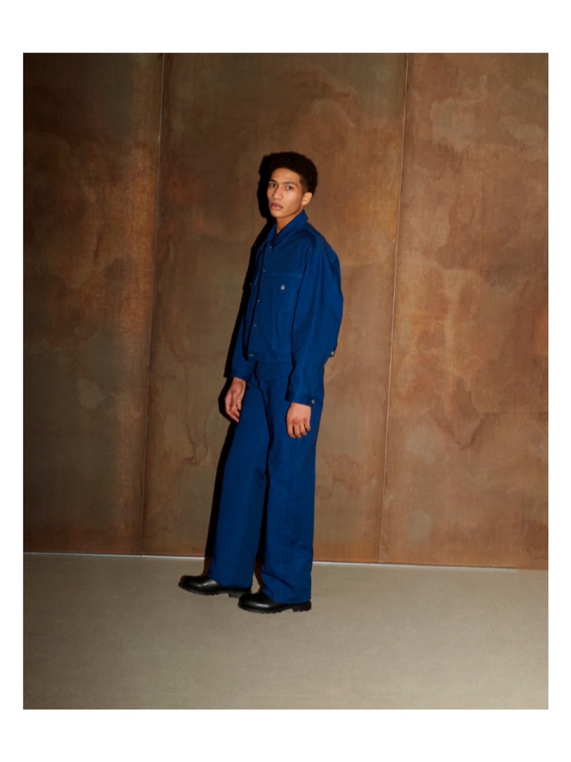 리에르 RIER 블루 데님 진 프렌치 워크 팬츠 청바지 마리암 세야 상품이미지5