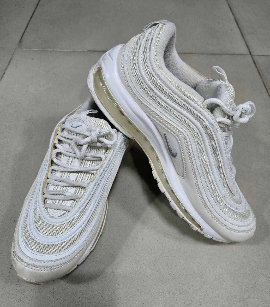 나이키 에어맥스97 트리플화이트 운동화 235mm 상품이미지1