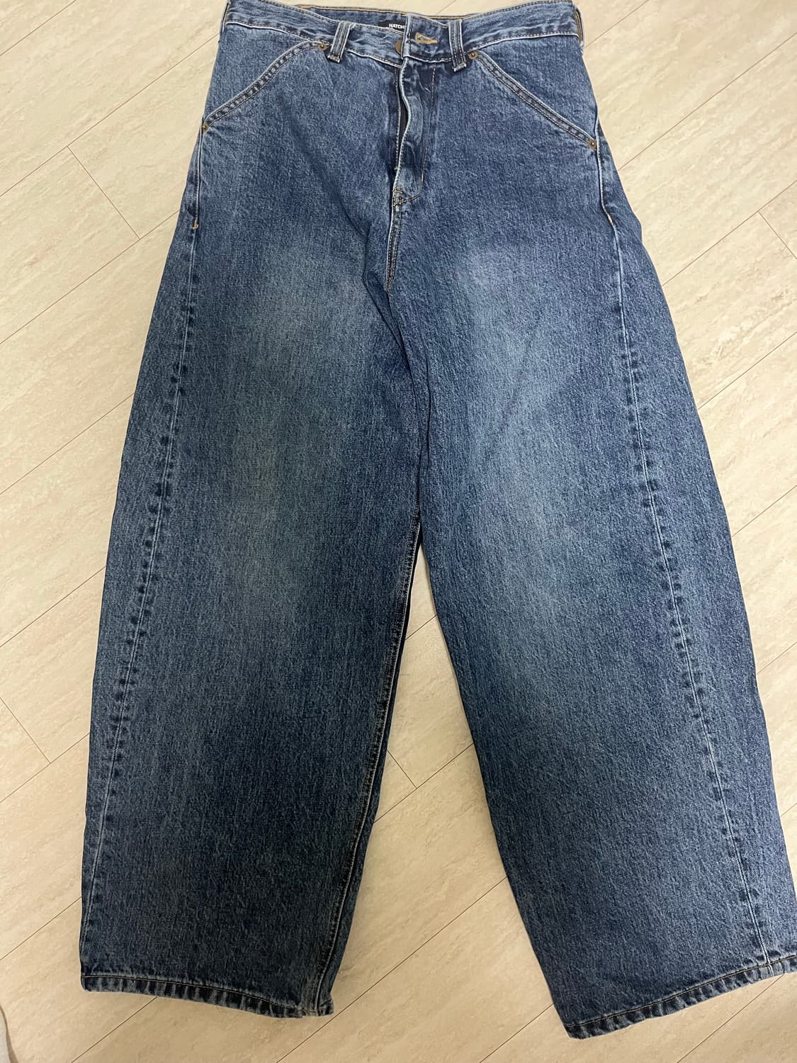 해칭룸 와이드 커브진 2사이즈 상품이미지1