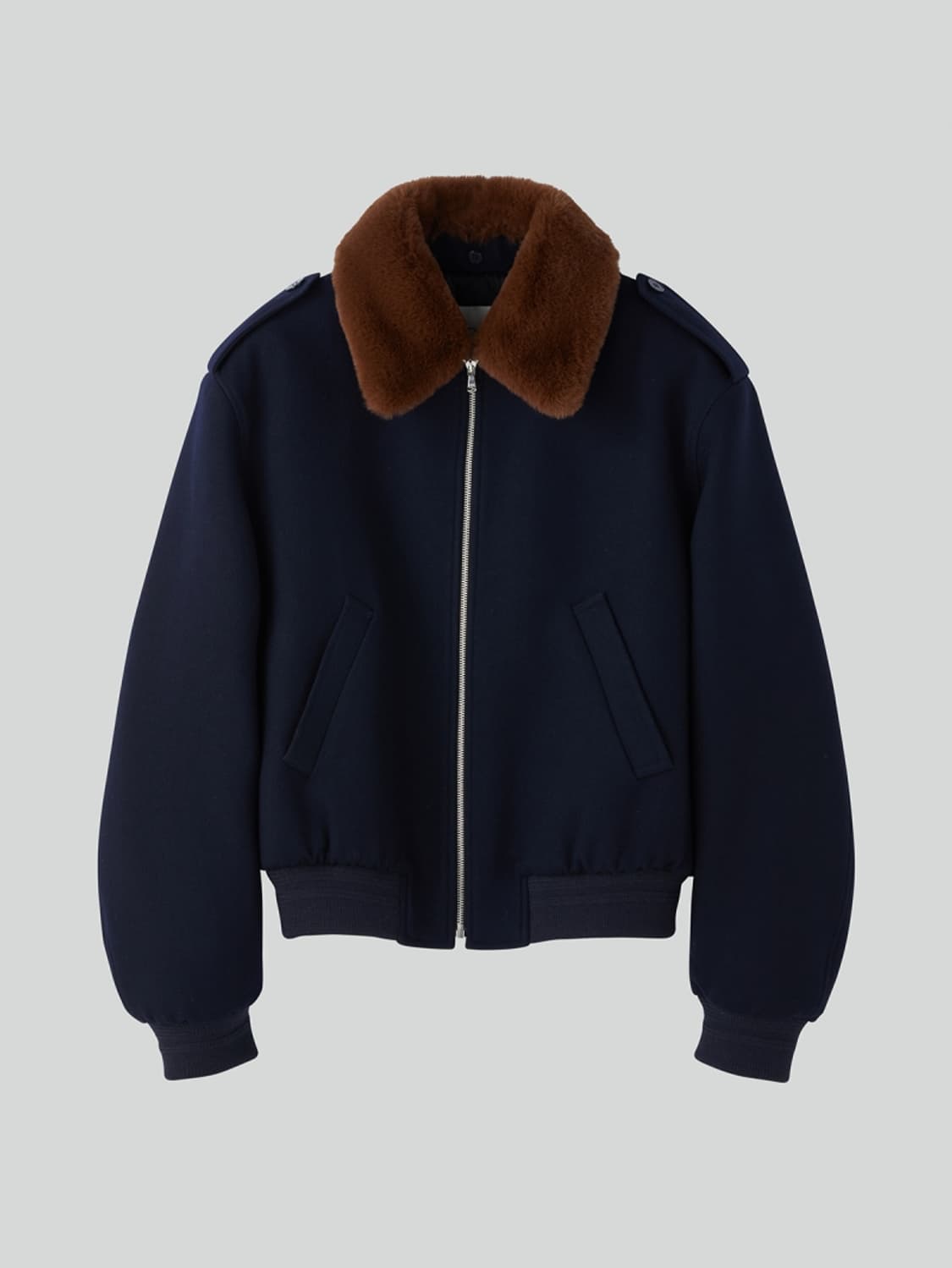 렉토 에폴렛 버진 울 점퍼 s사이즈 새상품 상품이미지1