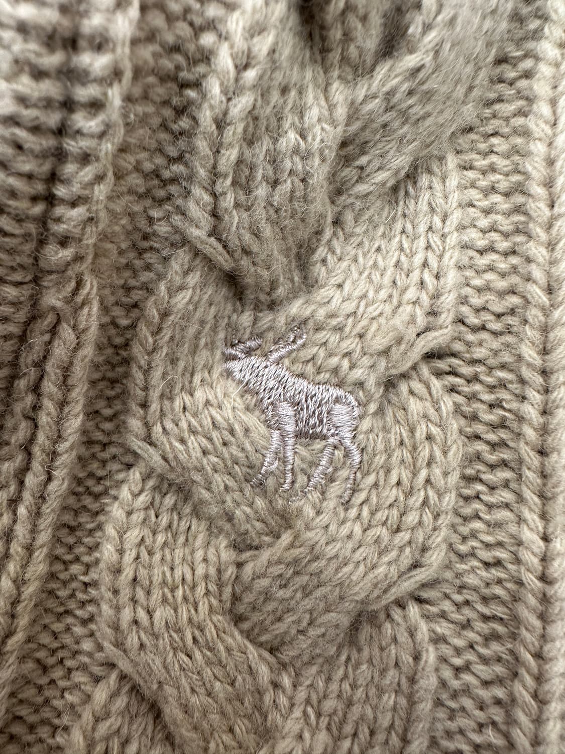 아베크롬비 꽈배기 후드 니트 M 상품이미지3