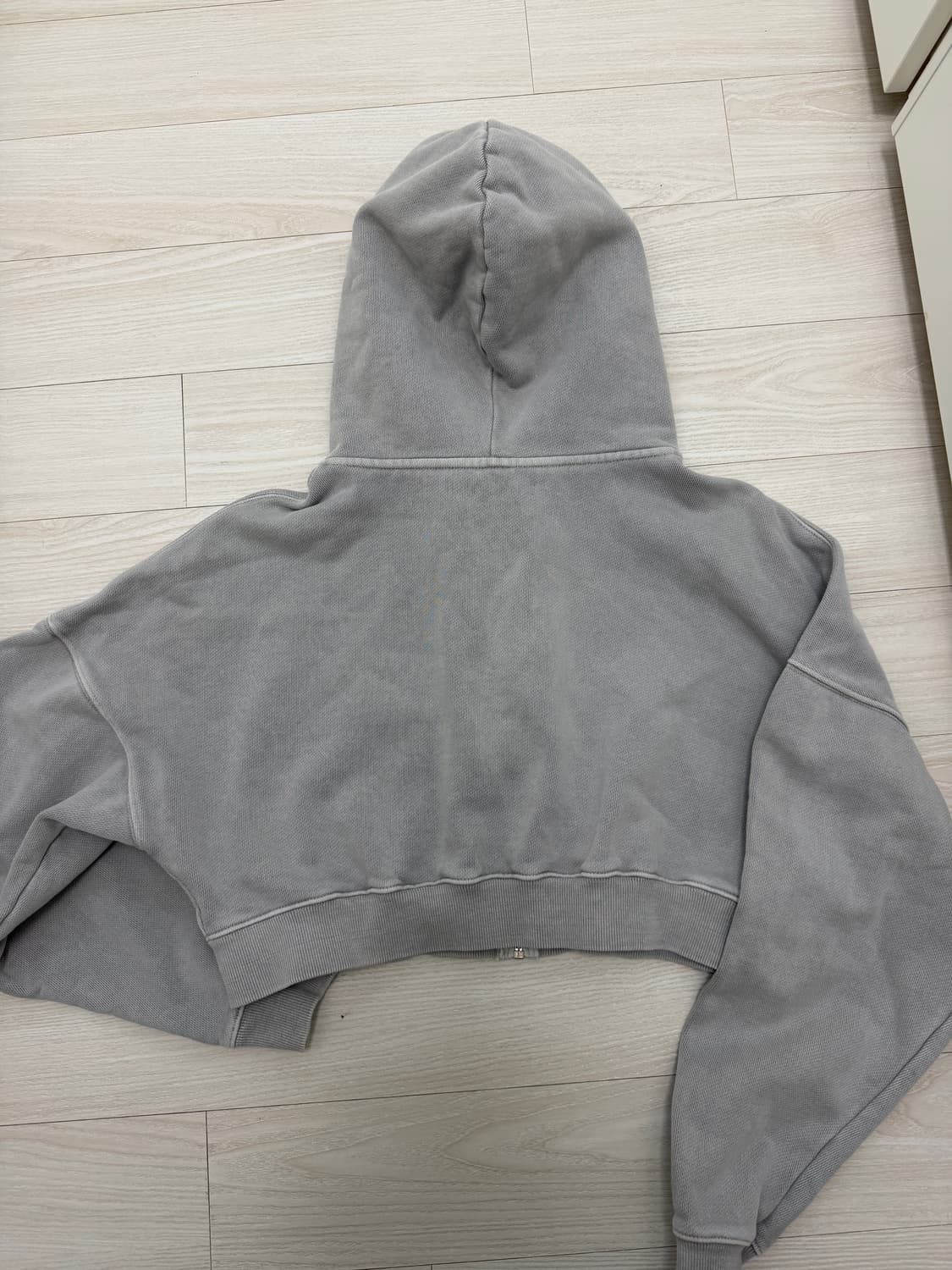 Glowny G classic washed crop zip up 상품이미지2