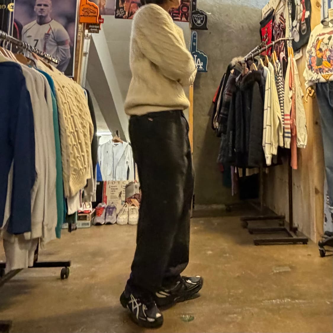 90s USA 빈티지 피셔맨 니트 방울 헤비코튼 니트 상품이미지2