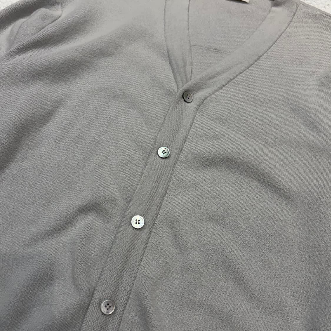 COOR 쿠어 엘보우패치 그레이 가디건 M 상품이미지5