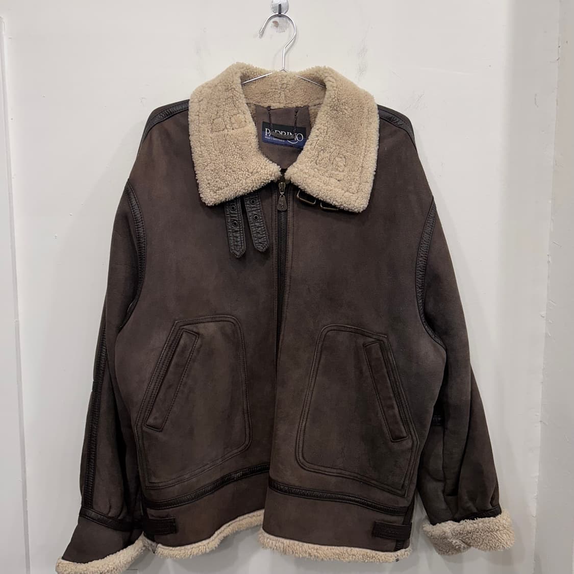 PADARINO 빈티지 스웨이드 양털 무스탕 상품이미지2