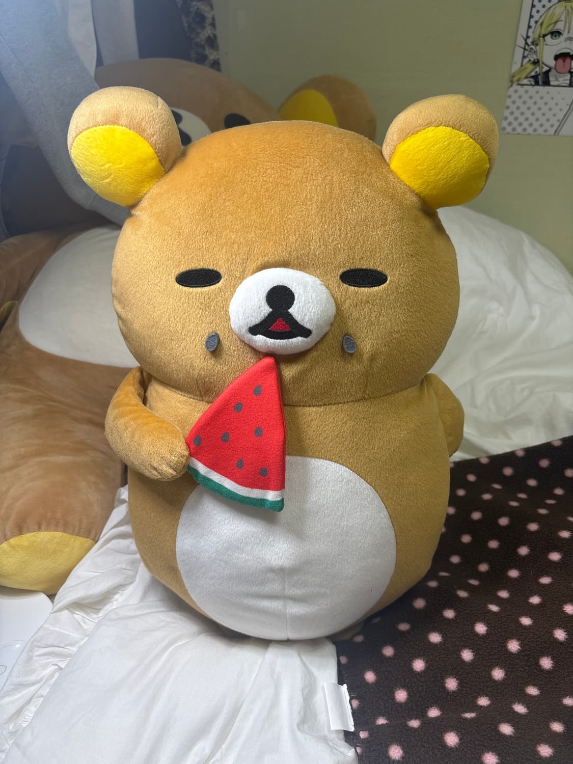 산엑스 고전 희귀 수박 먹는 리락쿠마 인형 상품이미지1