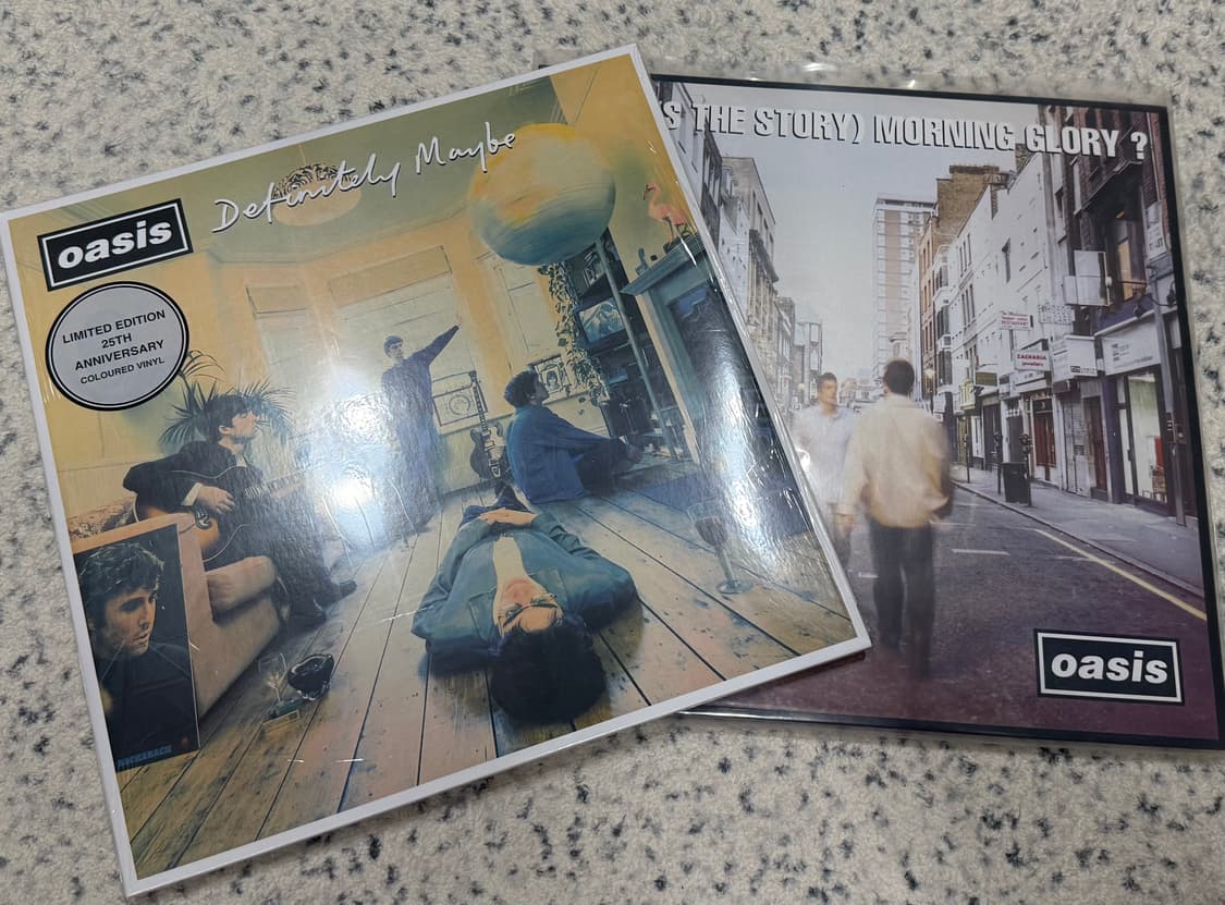 oasis 오아시스 데피니틀니 메이비 모닝글로리 25주년lp vinyl 상품이미지1