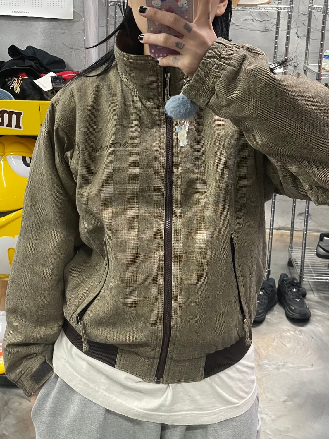 컬럼비아 글렌 체크 봄버 자켓 상품이미지8