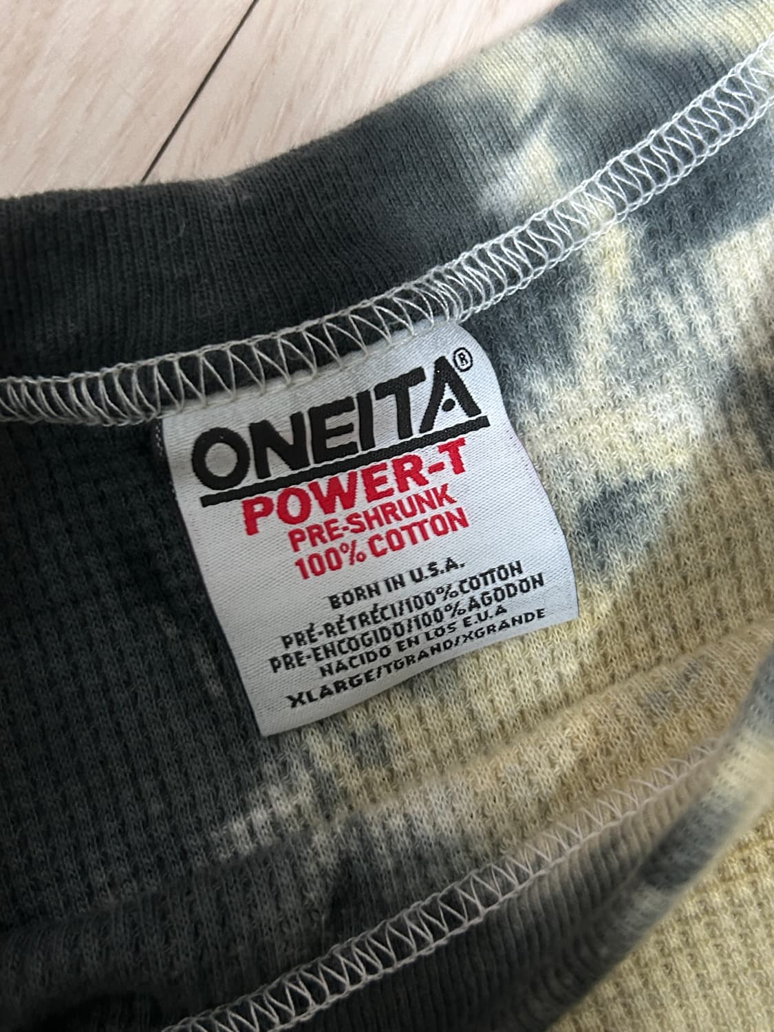 [F] 소버 굿즈 와플 티셔츠 타이다이 블리치 다잉 상품이미지3