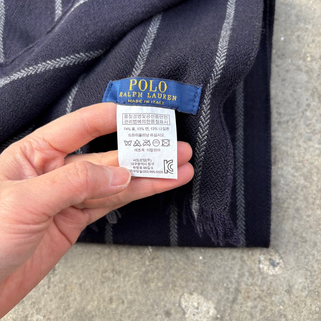 Polo 폴로 스트라이프 머플러 목도리 상품이미지8