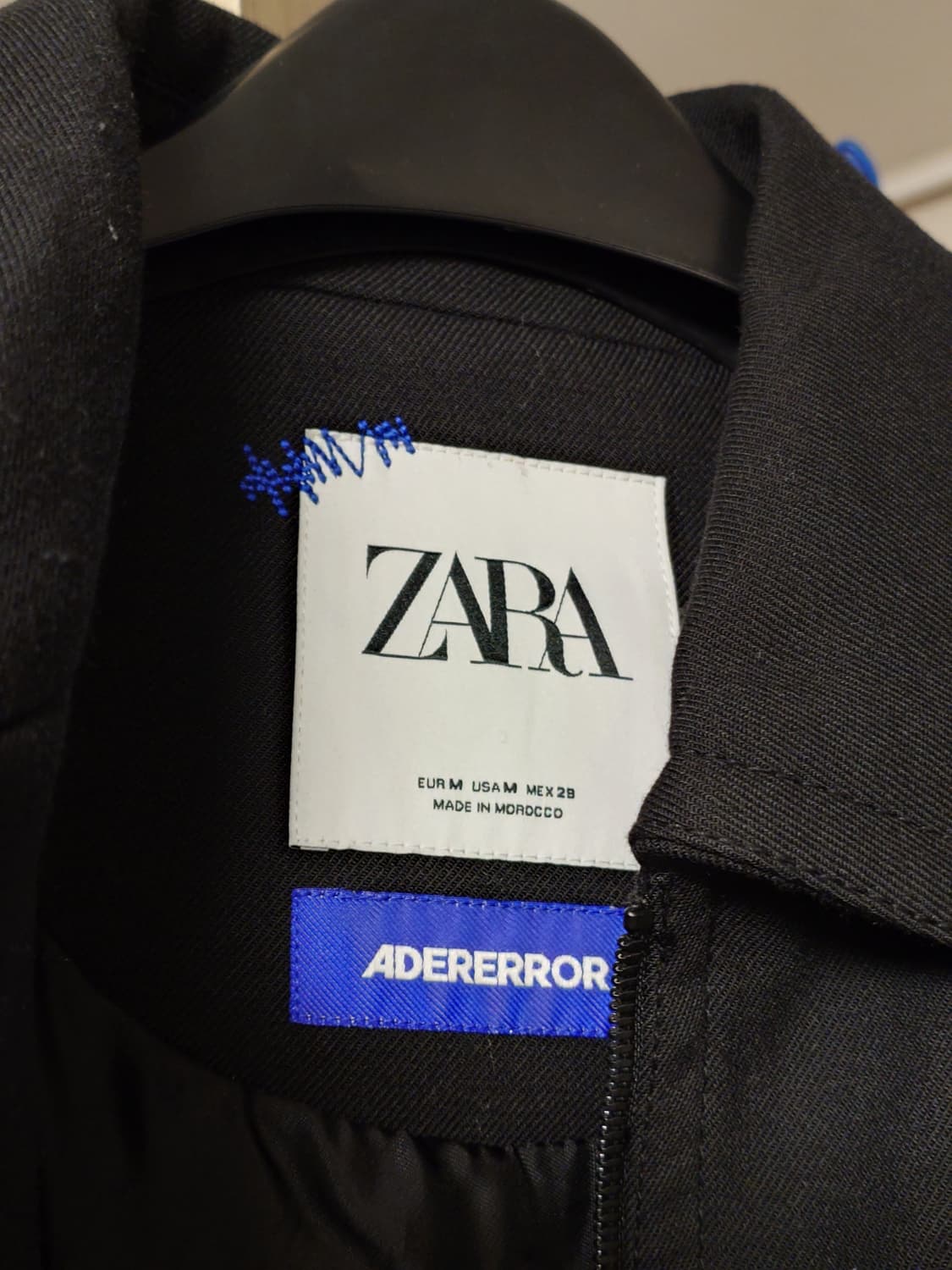 [M] 아더에러 자라 블랙 봄버 자켓 블루종 상품이미지5