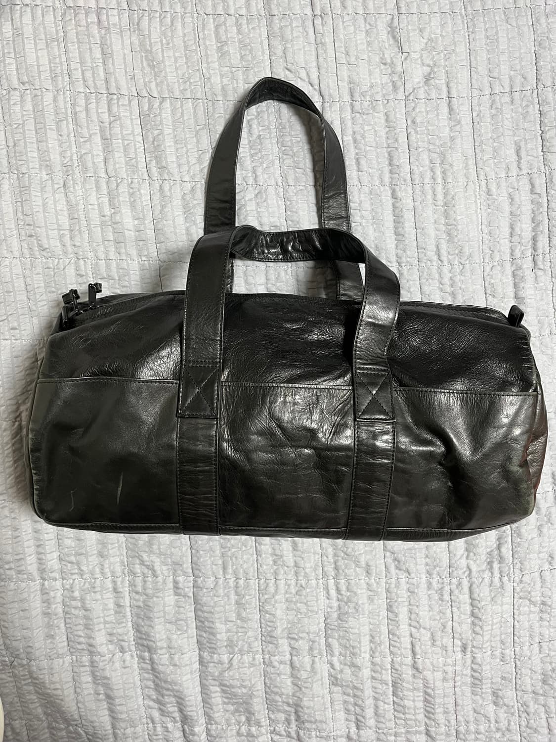 PORTER 요시다 포터 레더 보스턴백 더플백 블랙 상품이미지2