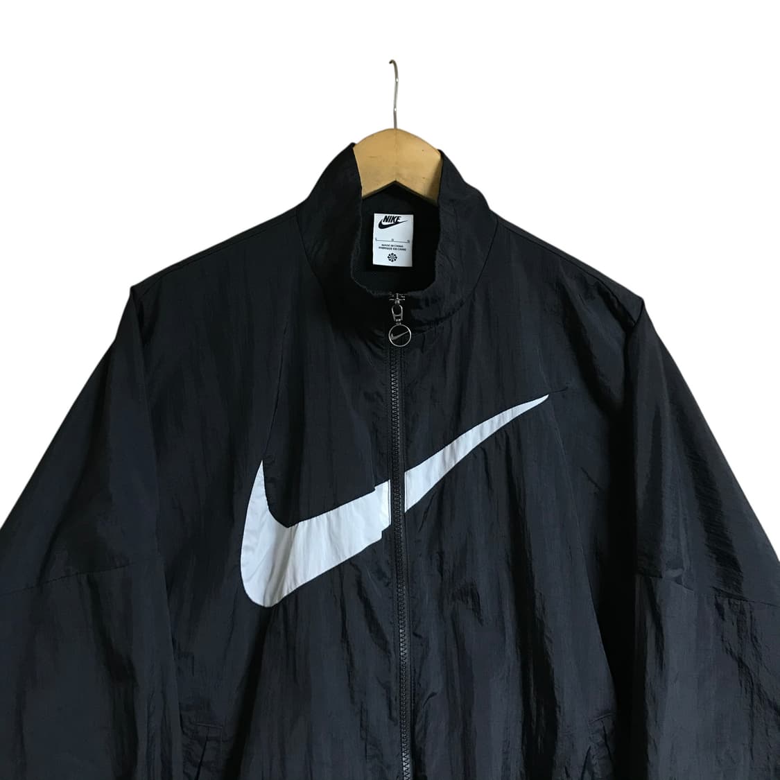 나이키 빅로고 검정 바람막이자켓 상품이미지2