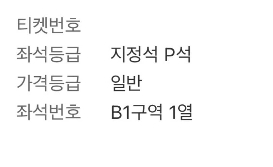 (판매)다니엘시저 콘서트 티켓 지정석 P 1열 1장 판매 상품이미지2