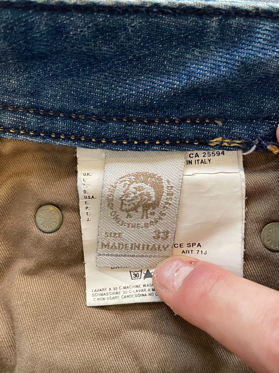 DIESEL 데님 부츠컷 팬츠바지 33-30 상품이미지4