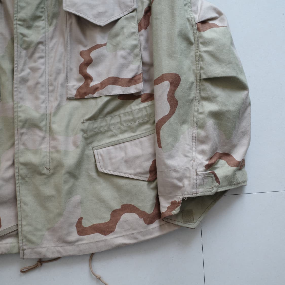 80s 오리지널 군납 미군 M65 사막 3색 필드자켓 스몰 상품이미지3