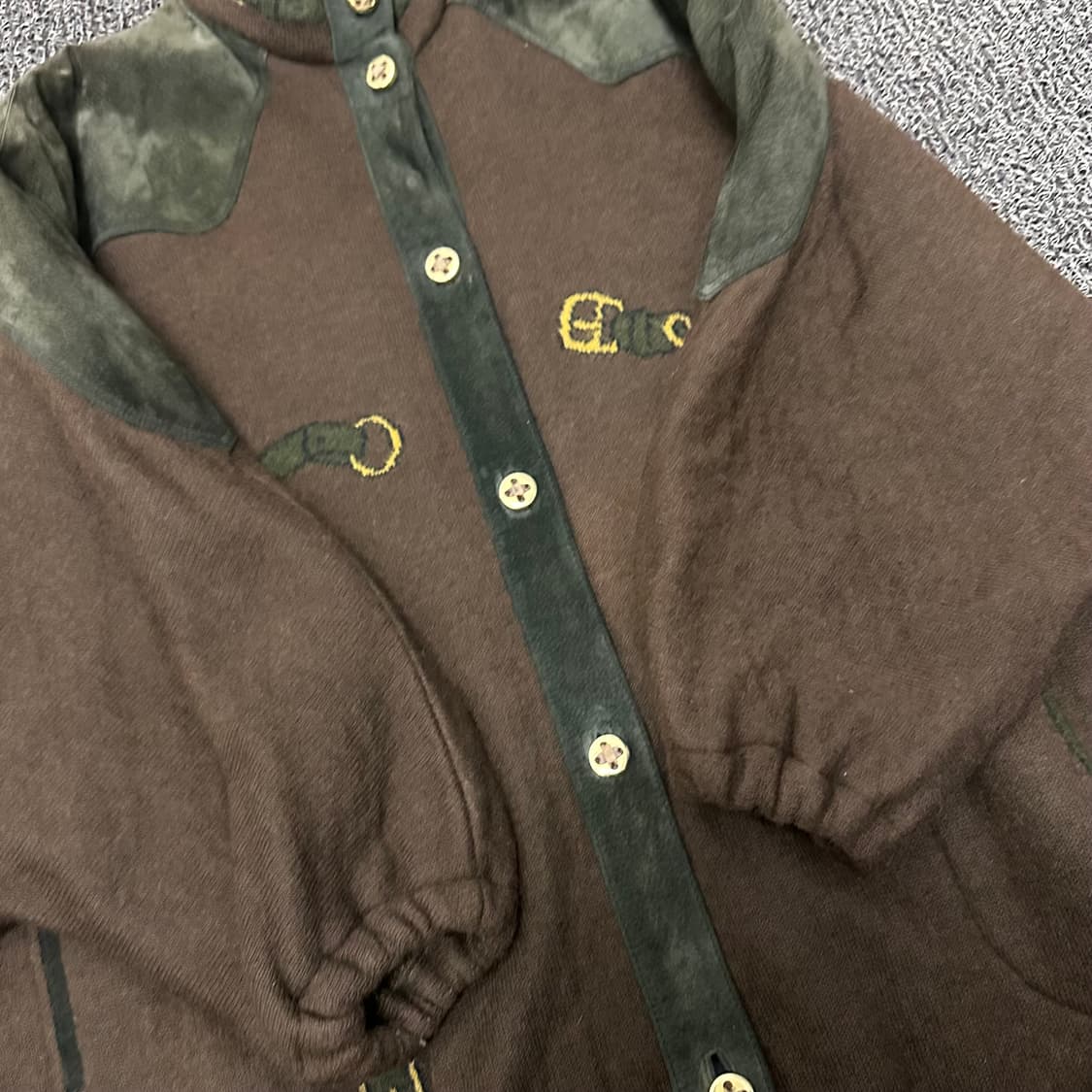 Torras 토라스 가죽 울 가디건 자켓 100(L) 상품이미지5