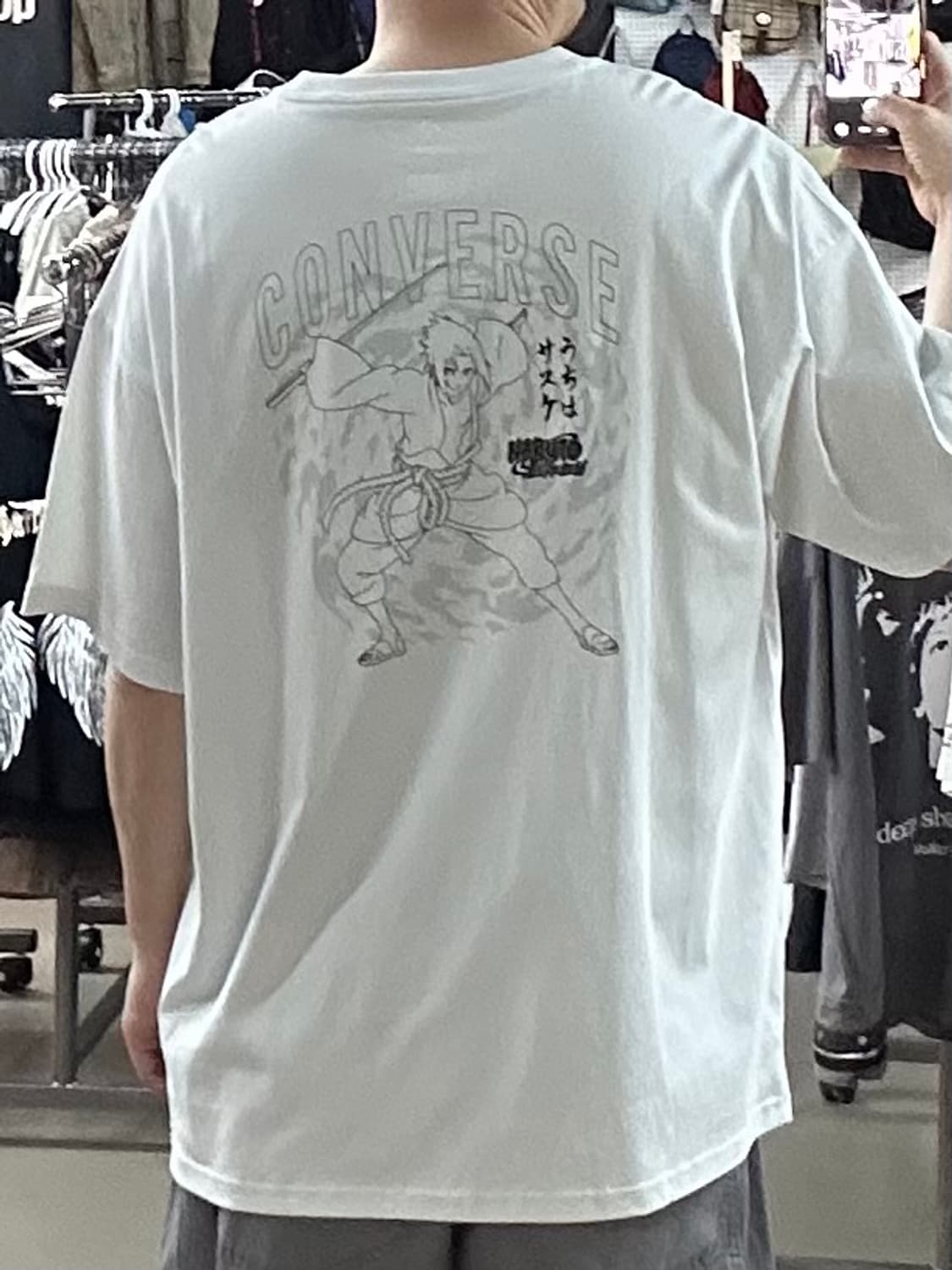 컨버스 X 나루토 질풍전 사스케 롱슬리브 티셔츠  상품이미지2