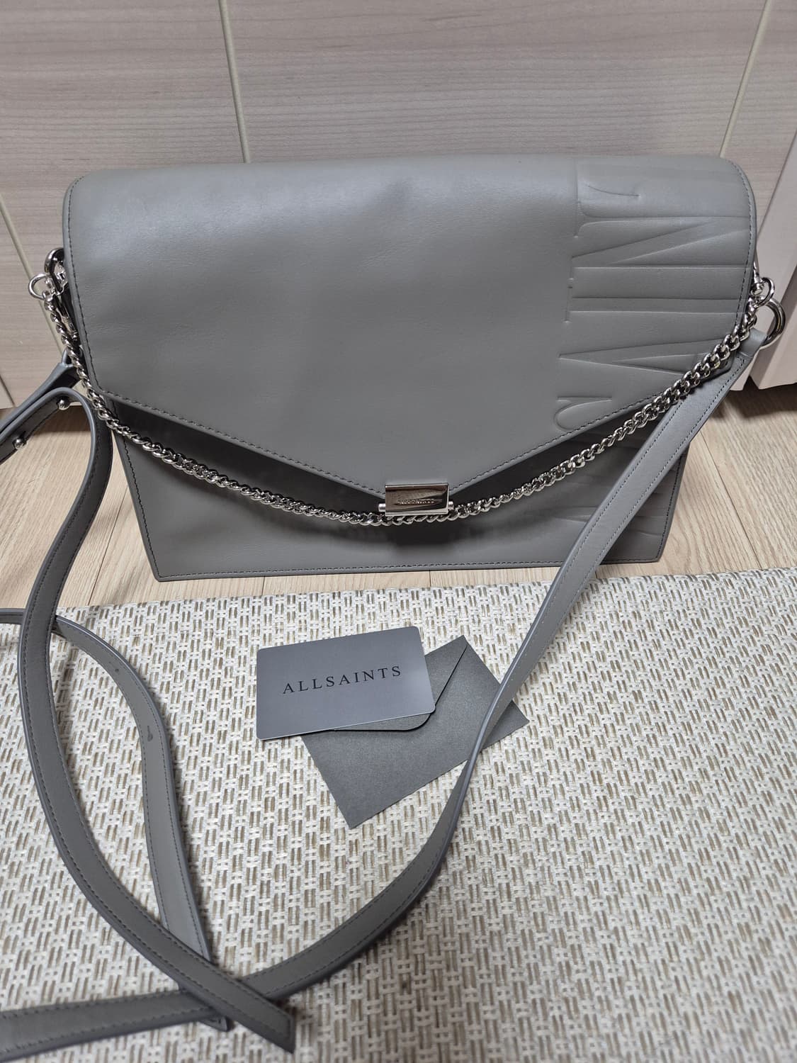 (새제품급) 올세인츠 Redchurch 체인숄더백 크로스 리얼가죽 상품이미지4