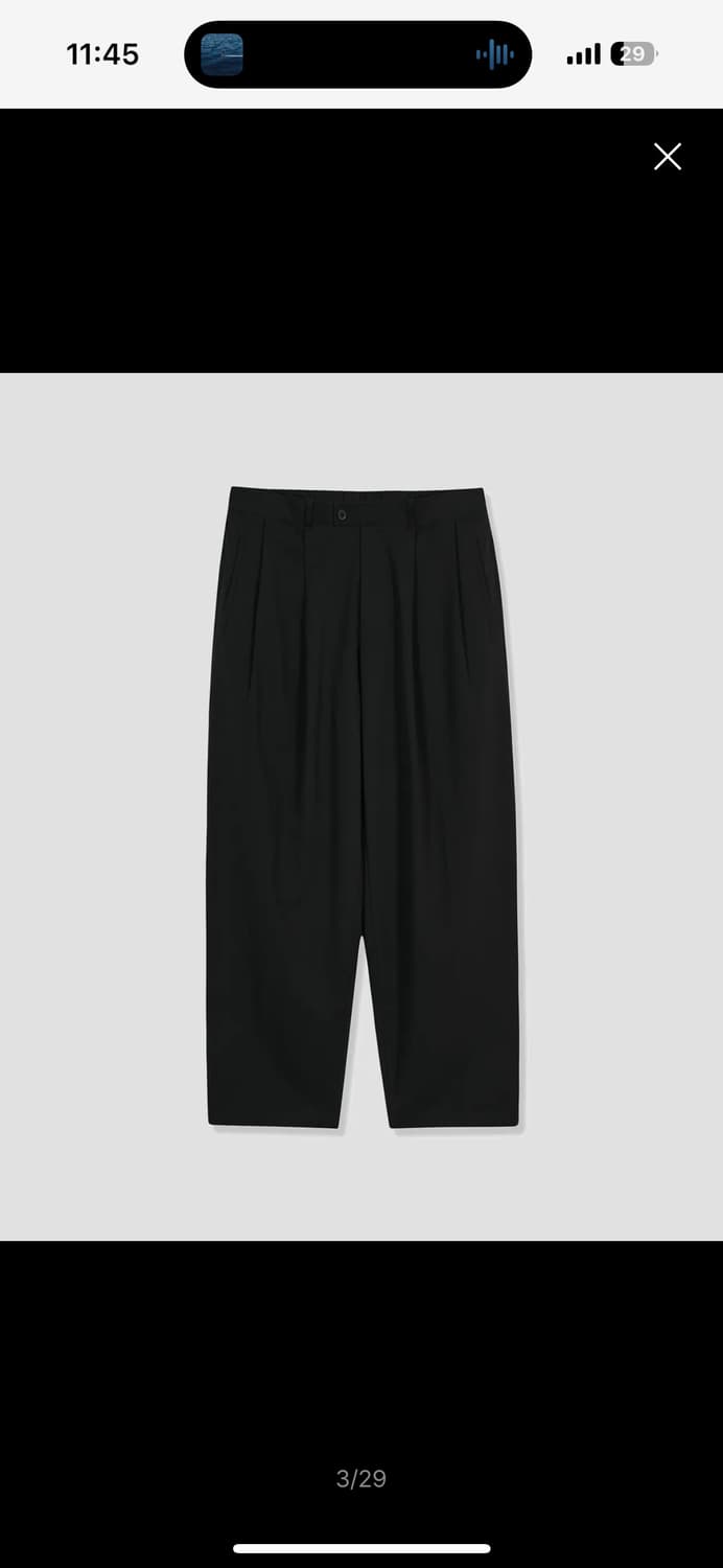 비얼디드키드 밴딩 실루엣 팬츠 블랙 상품이미지2