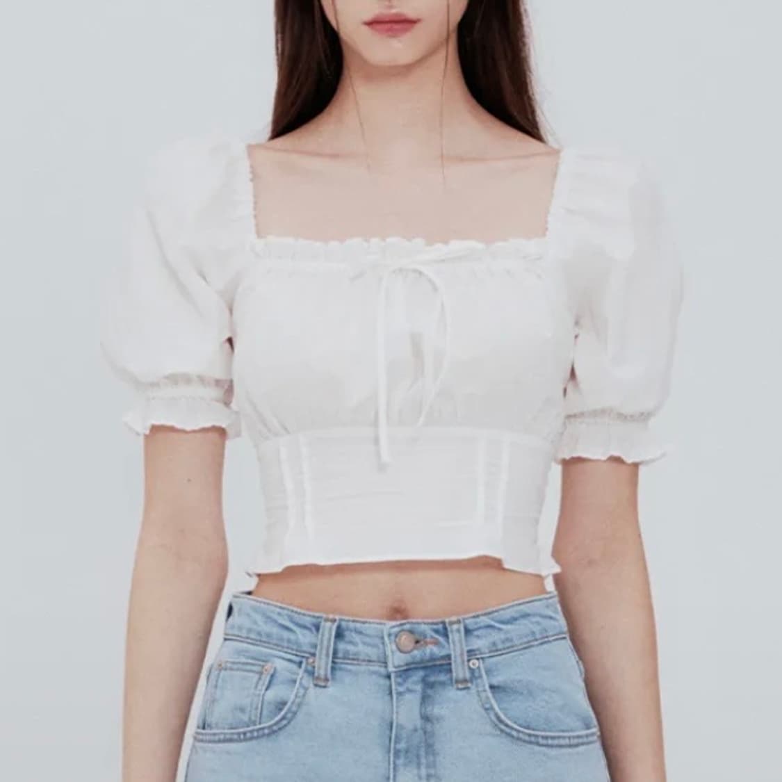 낫유어로즈 사라 블라우스 (아이보리) 화이트 m 새상품 상품이미지1