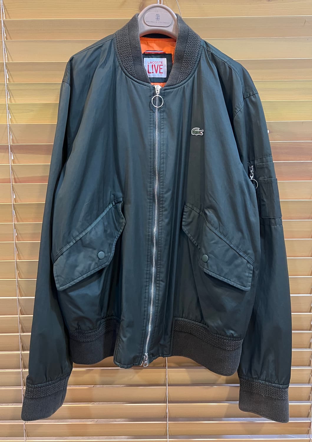 라코스테 남성 카키 블루종점퍼
 상품이미지1