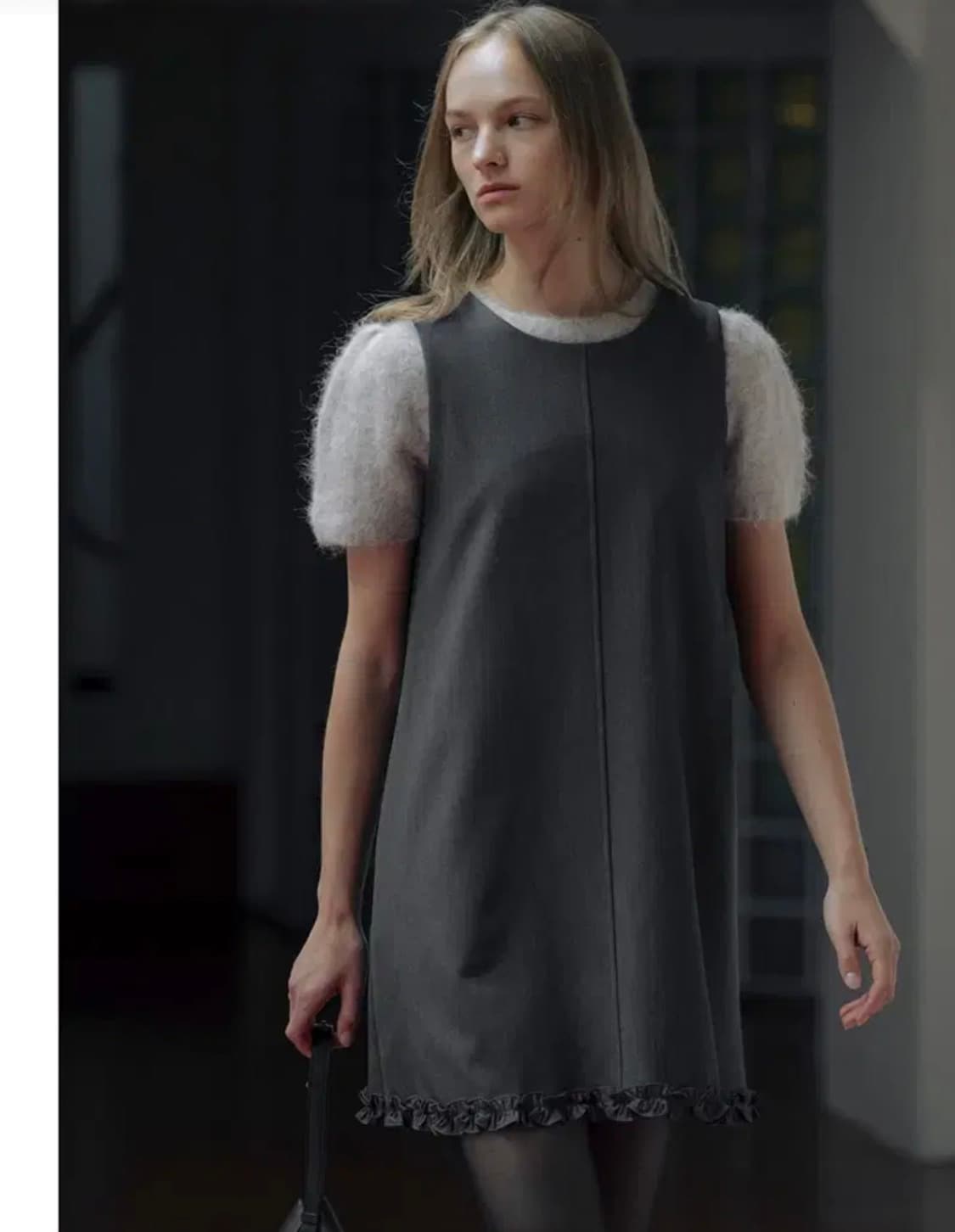 새상품)틸아이다이minimal hem frill detail dress 상품이미지1