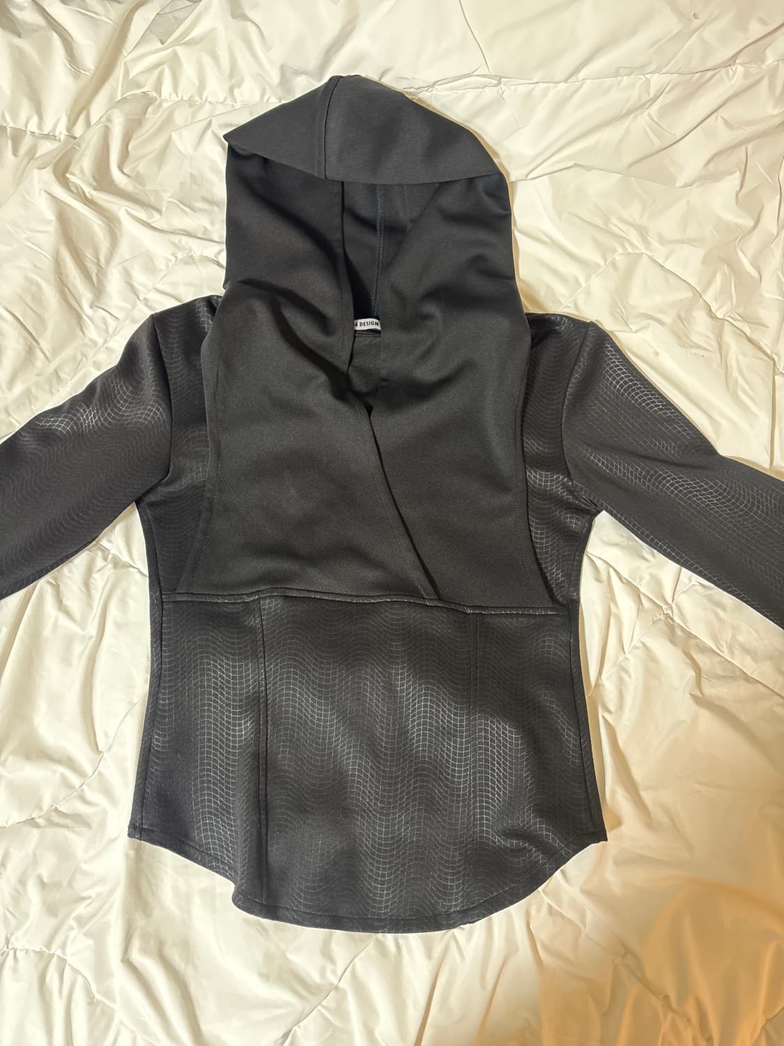 LAYERED WRAP JERSEY HOODIE 상품이미지5