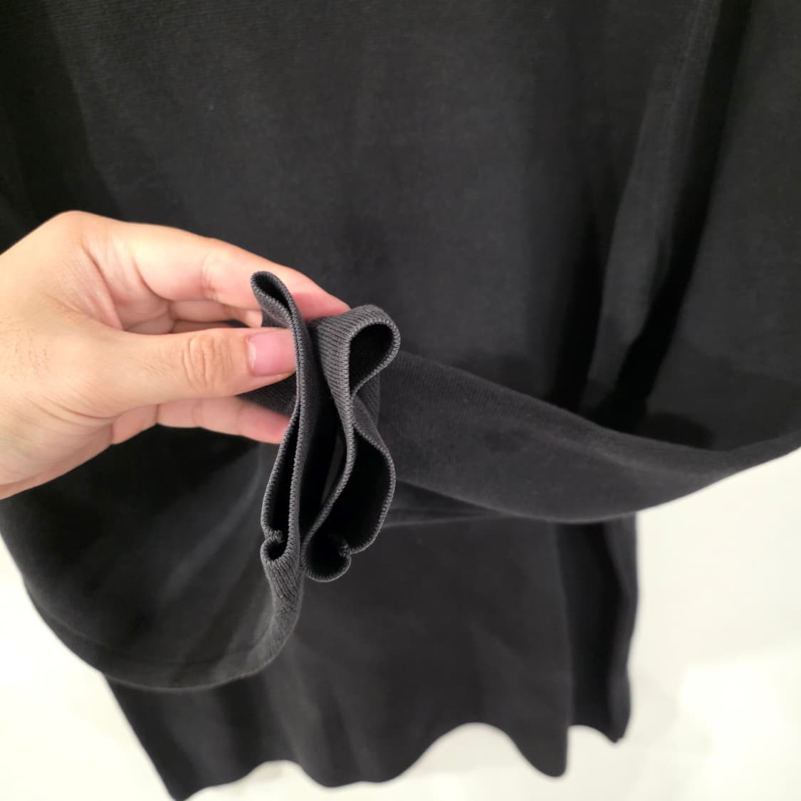 COS 코스 블랙 면니트 S 상품이미지5